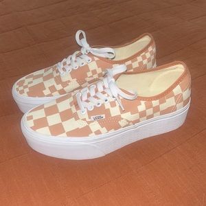 Women’s Platform Checkered Vans